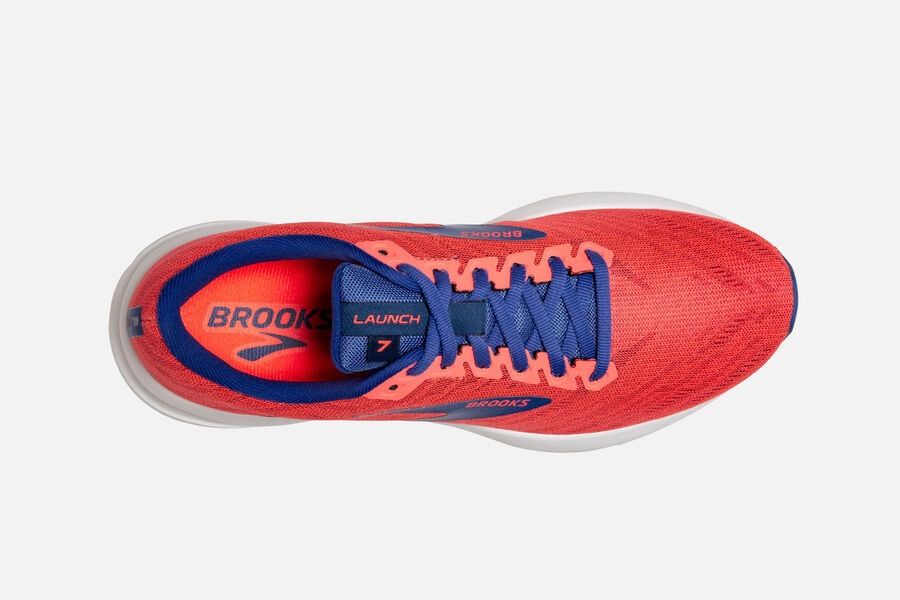 Brooks Launch 7 Road Running Shoes Womens - Orange/Blue - QAENW-1237